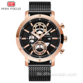 MINIFOCUS Herren Luxus Mesh Strap Business Quarzuhren Top Marke Military Sport Armbanduhr Mann Relogio Masculino Uhr 0190
